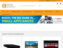 Tablet Screenshot of oxtedelectrical.co.uk